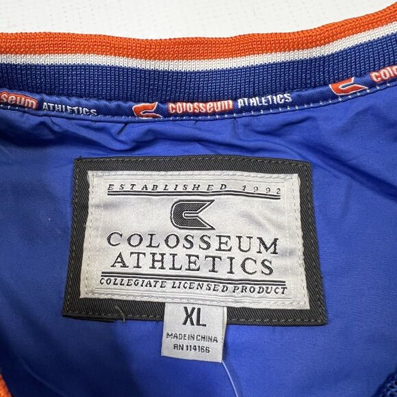 Colosseum Ath. XL Pullover Windbreaker Jacket Blue Orange Embroider G Logo NEW - Picture 7 of 15